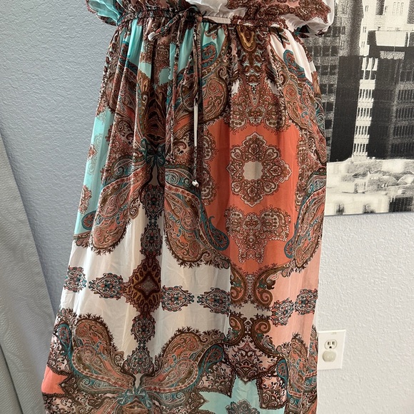 Sweet Storm Multicolor Paisley Maxi Dress - Picture 3 of 11